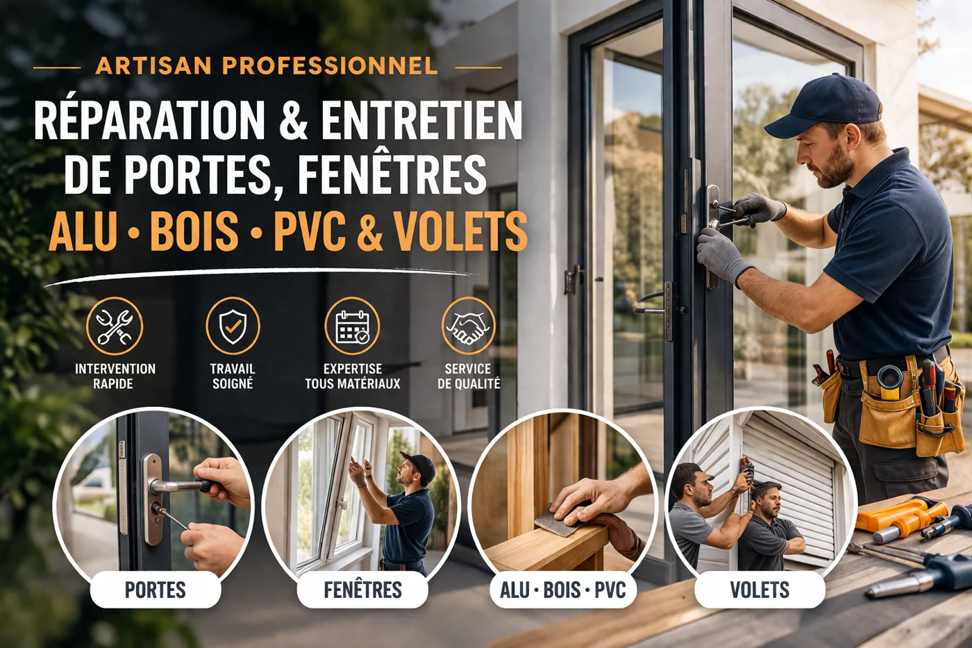 Volet, porte ou équipement associé à la baie