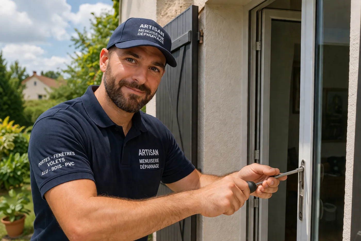 Volet, porte ou équipement associé à la baie